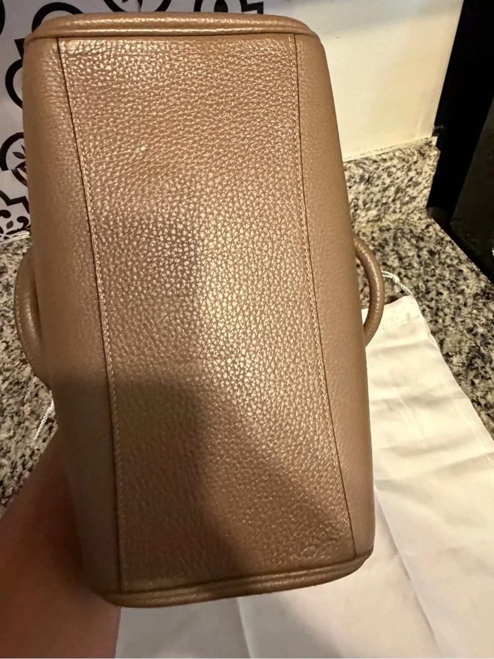 Coach structured pebbled